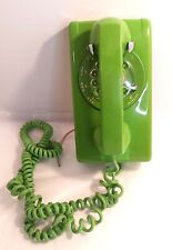 Vintage 1973 Stromberg Carlson Wall Telephone Lime Atomic Green Phone Untested picture