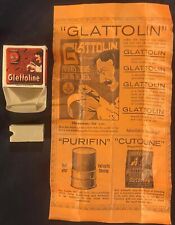 Antique 1910s Glattolin Wax Collar Remedy To Improve Temper Unopened Box picture