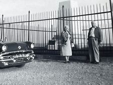 RC Photograph Old Man Old Woman 1957 Pontiac Star Chief Side View POV  picture