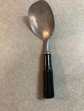 Vintage  Ice Cream Spade Scoop Spoon Black Handle  8-1.2