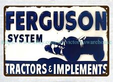 Ferguson Systems Tractors Implements FARM MACHINERY metal tin sign picture