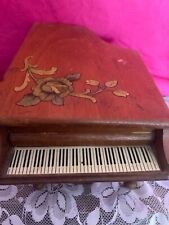 Antique Genuine American Walnut Piano Music Box works (discounted) picture