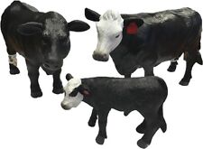 Little Buster Black Angus Bull, White Faced Cow, and Black Baldy Calf Set picture
