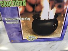 2002 Gemmy Flaming Cauldron Halloween Decoration Prop NIB New In Box picture