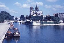 Vintage 35MM Photograph Slide The Ile De la Cite from the Seine France 1964 picture