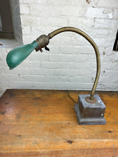 Antique Gooseneck Lamp, Quite Flexible, Married Parts, Work Station or Desk Lamp picture
