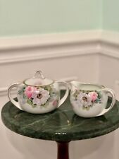 Vintage Nippon Hand Painted Gold Trimmed Cream & Sugar Set picture