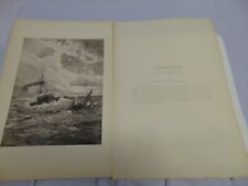 1893 Picture of A Narrow Escape by H. Schnars-Alquist George Barrie publisher picture