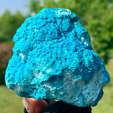 141G Natural Chrysocolla/Malachite transparent cluster rough mineral sample picture