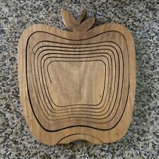 Vintage classic collapsible wooden apple bowl or trivet picture