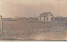 RPPC LARNED Kansas FARMSTEAD Barns Windmill Barbed Wire 1910 Photo postcard picture