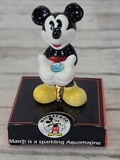 Disney March is a Sparkling Aquamarine Mickey Mouse Birthstone Enesco picture