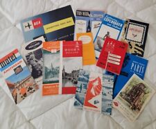 Vintage late 1950's travel documents - Amsterdam, Paris, Copenhagen, British Air picture