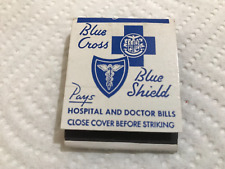 Vintage Matchbook Nebraska Blue Cross Blue Shield Health Care 1-H picture