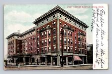 Battle Creek MI-Michigan, Post Tavern, Advertising, Vintage c1909 Postcard picture