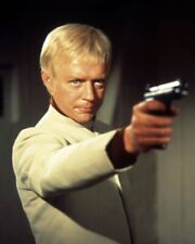 Ed Bishop UFO cult sci-fi series Pointing Gun as Straker 8x10 real Photo picture
