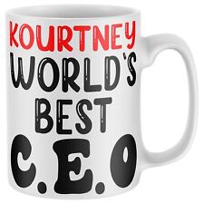 Customized Worlds Best CEO Mug Custom Mugs Personalized Gifts Funny Office Work picture