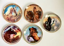 Danbury Mint -Susie Morton On The Range Horse Plates Numbered -SET OF 5 picture