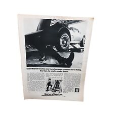 1973 Dan Warrell GM Bumper Corvette Original Print Ad Vintage Delco Products picture