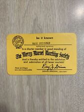 '64 MMMS MEMBERSHIP CARD EXTREMELY RARE #655 MERRY MARVEL MARCH MARCHING SOCIETY picture