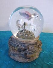 Westland #1926 Musical Unicorn Snow Globe Play Wing Beneath My Wings Error Label picture