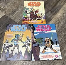Lot of (3) Star Wars Clone Wars Adventures -Vol.  5,6,7 picture