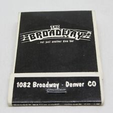 The Broadway Dive Bar 1082 Broadway Denver Colorado Matchbook picture