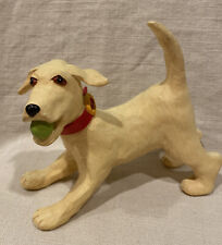VERY RARE JUDIE BOMBERGER SAM THE DOG FIGURINE HANDPAINTED SIGNED picture