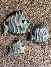 Ceramicraft Aqua/Turq Fish Plaques picture