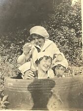 B3 Photograph 1910's Drunk Women Daughters Drinking Beer Acting Silly picture
