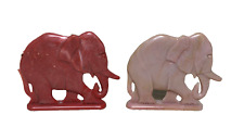 1950s Vintage Cracker Jack Prize Toy Stand Up Elephant Set of 2 picture