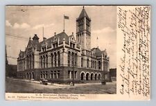 Omaha NE-Nebraska, U.S. Government Building, c1904 Antique Vintage Postcard picture
