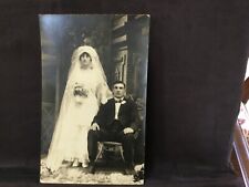 RPPC Antique Wedding Picture Azo 1904 -1918 picture