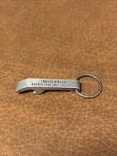 Vintage Rare Italian Village Center Line Michigan Bottle Opener Keychain  picture
