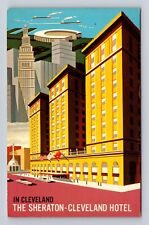 Cleveland OH-Ohio, Sheraton Cleveland Hotel, Advertisement, Vintage Postcard picture