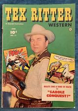 Tex Ritter #11  June 1952  Fawcett Westen picture