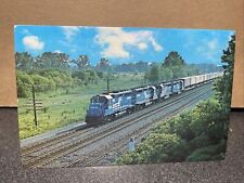 Conrail 3333 Train With Four New GP40’s Oneida New York Postcard ￼ picture