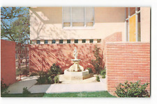 Postcard Marble fountain in San Antonio Street patio, Kappa Gamma VTG ME3. picture
