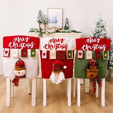  Christmas Santa Claus Hat Chair Cover Christmas Decor Table Ornament for Home  picture