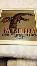 Vintage 1980's Carnival Mirror . Wild Turkey Kentucky Straight Bourbon VGC picture