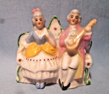 Vintage Miniature Colonial MAN & WOMEN Figurine ~ Germany Porcelain picture