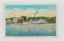 Str Mt Washington at Wharf Wolfeboro Lake Winnepesaukee NH Postcard Unposted picture
