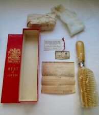 Antique 1920s New Old Stock Men's Hairbrush In Box Original Wrapping & Tags picture