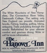 1977 Hanover Inn New Hampshire PRINT AD 2.5