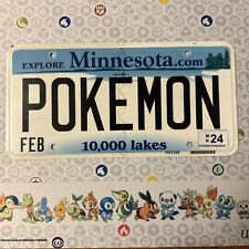 Pokemon Minnesota Expired License Plate Pokemon Card Fanatic’s Plate Fun Garage picture