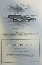 1917 Vernon Howe Bailey Illustrations of Aerial Warfare in World War I picture