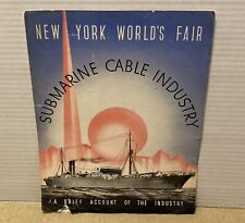 1939 New York Worlds Fair Submarine Cable Industry Transatlantic CS FARADAY SHIP picture