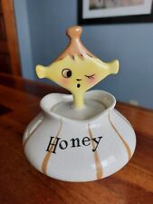 Vintage 1959 Holt Howard Pixieware Honey Pot w/Dipping Spoon Outstanding Cond. picture