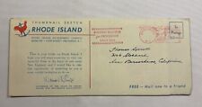 1950'S RHODE ISLAND VACATION TRAVEL TOURIST MAP & BROCHURE picture