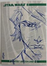 2008 Topps Star Wars Clone Wars Anakin 1/1 Sketch Card by Jason Keith Phillips picture